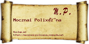 Mocznai Polixéna névjegykártya